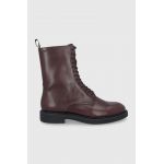 Vagabond Shoemakers Cizme de piele femei, culoarea maro, cu toc plat