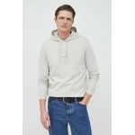 Armani Exchange hanorac de bumbac barbati, culoarea verde, cu glugă, neted
