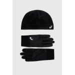Asics Căciulă si Mănuși culoarea negru