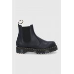 Dr. Martens ghete Chelsea de piele femei, culoarea negru, cu platformă 26205001-Black.Smoo
