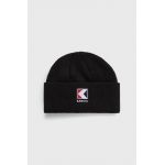 Kangol Căciulă culoarea negru, din tesatura neteda