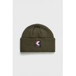 Kangol Căciulă culoarea verde, din tesatura neteda