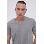Levi's Tricou bărbați, culoarea gri, material neted