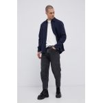 !SOLID Cămașă din bumbac bărbați, culoarea albastru marin, cu guler clasic, regular