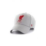 47brand șapcă EPL Liverpool culoarea gri, cu imprimeu