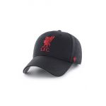 47brand șapcă Liverpool FC culoarea negru, cu imprimeu  EPL-RAC04CTP-BK