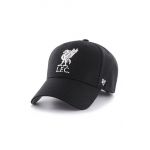 47brand șapcă EPL Liverpool culoarea negru, cu imprimeu