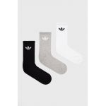 adidas Originals șosete (3-pack) HC9548 culoarea alb HC9548-WHT/MGREY