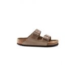 Birkenstock papuci din piele Arizona femei, culoarea bej