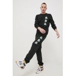 HUF bluza barbati, culoarea negru, cu imprimeu