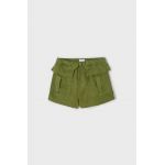 Mayoral pantaloni scurti copii culoarea verde, neted