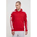 adidas Performance bluză HC6282 bărbați, culoarea roșu, cu imprimeu  HC6282