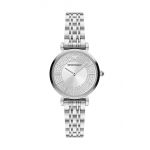 Emporio Armani ceas femei, culoarea argintiu
