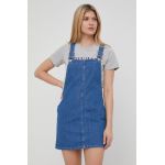 Pepe Jeans rochie jeans Vesta Blue culoarea albastru marin, mini, drept