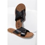Answear Lab slapi de piele femei, culoarea negru