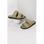 Answear Lab slapi de piele femei, culoarea turcoaz