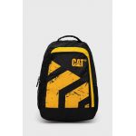 Caterpillar rucsac culoarea negru, mare, cu imprimeu