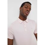 Michael Kors polo de bumbac culoarea roz, neted