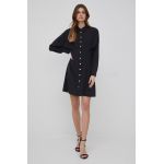 Sisley rochie culoarea negru, mini, evazati