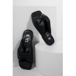 Answear Lab slapi de piele femei, culoarea negru