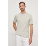 BOSS tricou BOSS ORANGE barbati, culoarea bej, neted, 50473278