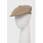 Kangol bereta din lana culoarea bej