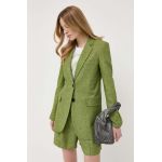 MICHAEL Michael Kors sacou de in culoarea verde, un singur rand de nasturi, neted