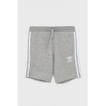 adidas Originals pantaloni scurti copii H32343 culoarea gri, melanj