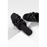 Answear Lab slapi de piele femei, culoarea negru