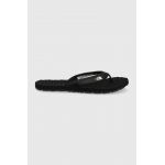 The North Face slapi Base Camp Mini Ii femei, culoarea negru, cu toc plat