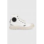 Palladium tenisi Pampa Hi Htg Supply femei, culoarea alb