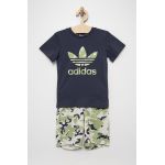 adidas Originals set de bumbac pentru copii HE6928 culoarea albastru marin