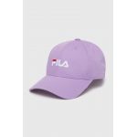 Fila caciula culoarea violet, cu imprimeu