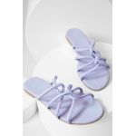 Answear Lab slapi de piele femei, culoarea violet