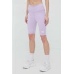 Arkk Copenhagen pantaloni scurti femei, culoarea violet, neted, high waist