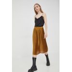 Fila fusta culoarea maro, midi, evazati