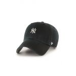 47brand șapcă MLB New York Yankees culoarea negru, cu imprimeu  B-BSRNR17GWS-BK