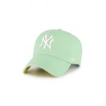 47brand șapcă MLB New York Yankees culoarea verde, cu imprimeu