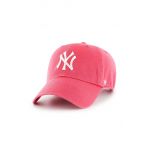 47brand șapcă New York Yankees culoarea roz, cu imprimeu