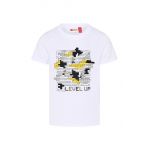 Lego Wear tricou copii culoarea alb, cu imprimeu