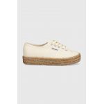Superga tenisi femei, culoarea bej