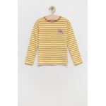 Femi Stories longsleeve copii culoarea galben