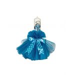 Lumanare botez Strumf tulle bleu, en-gros