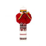 Lumanare botez traditionala Tricolor cu glob rosu, en-gros
