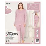 Pijamale Dama Battal Compact Penye Baki 54 Engros