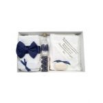 Trusou botez elegant dantela bleumarin, en-gros