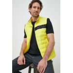BOSS vestă bărbați, culoarea galben, de tranziție 50464300