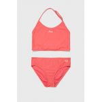 Fila costum de baie pentru copii din două piese culoarea roz