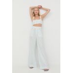 For Love & Lemons pantaloni femei, lat, high waist