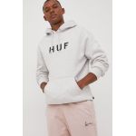 HUF bluza barbati, culoarea gri, cu imprimeu